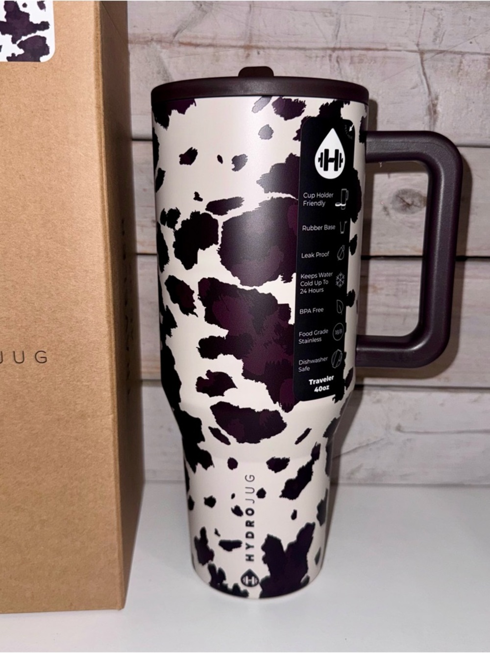 HydroJug 40oz Traveler Tumbler - FRONTIER - Brand New in Box! 🐄